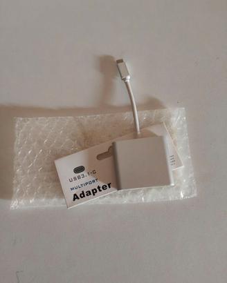 Adattatore OTG Usb-C tre in uno
