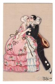 Cartolina Sofia Chiostri Pierrot Innamorati - 1929