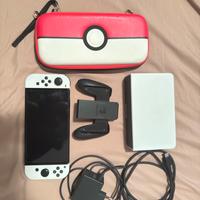 Nintendo Switch OLED Perfetta+Pad +Scatola+cover