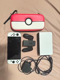 Nintendo Switch OLED Perfetta+Pad +Scatola+cover