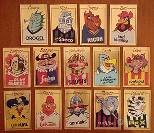 lotto 14 figurine Panini mascotte 87/88