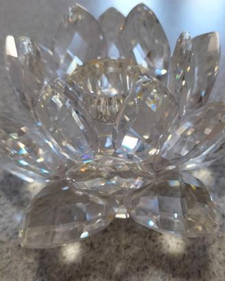 Portacandele Ninfea SWAROVSKI Piccolo - ORIGINALE 