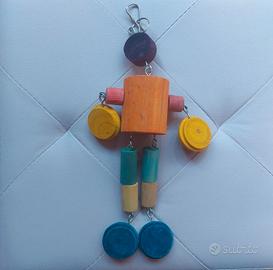 Gioco in legno per pappagalli