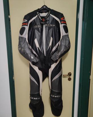 Tuta moto intera in pelle Spidi tg. 52