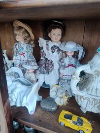 4 bambole antiche complete 