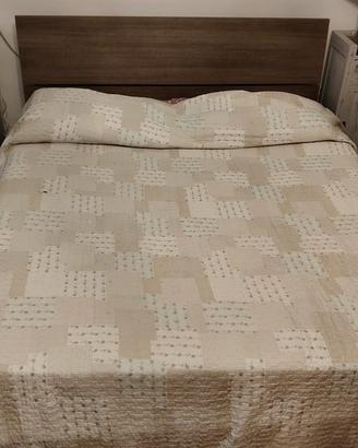 letto matrimoniale contenitore+ due comodini 