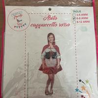 Vestito, carnevale Cappuccetto Rosso