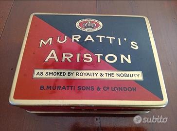 VECCHIA SCATOLA IN LATTA SIGARETTE  MURATTI 