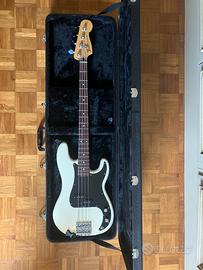 Basso elettrico Fender Precision MX bianco