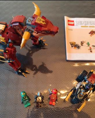 Lego Ninjago Drago Rosso con istruzioni