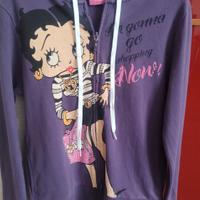 Felpa viola Betty boop per ragazza 13 anni