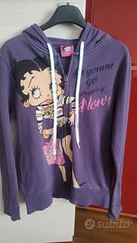 Felpa viola Betty boop per ragazza 13 anni