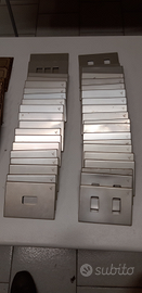 Placche copri interruttori in alluminio