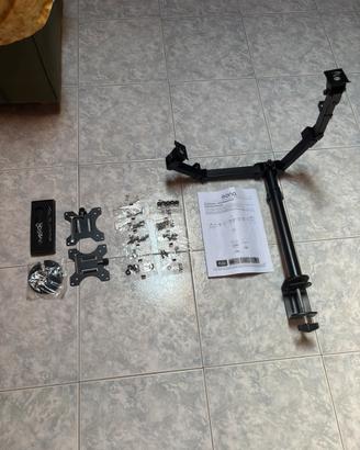 Braccio monitor doppio
