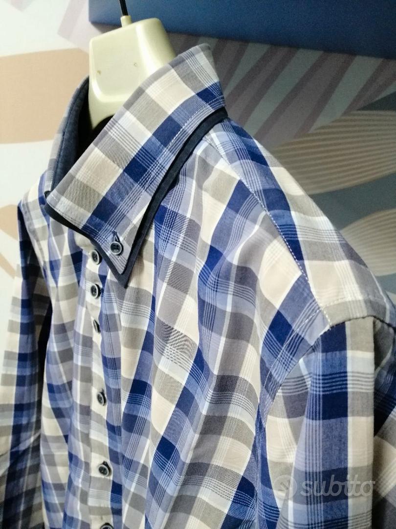 Camicia uomo Clayton XXL motivo a quadri Abbigliamento e