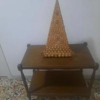 TAVOLINO PIU TRAPEZIO ARTIGIANALa  con vongole