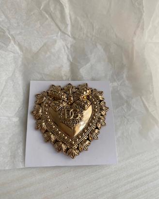 Spilla Dolce&Gabbana originale -cuore dorato