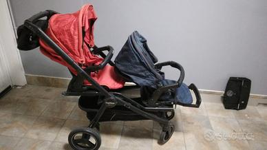 passeggino gemellare peg perego