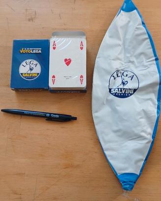LOTTO GADGET VOTA LA LEGA CARTE DAGIOCO PALLONE GO