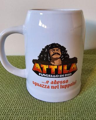 Boccale Birra Diego Abatantuono Attila Beer Mug