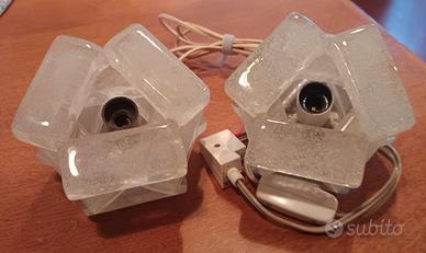 Lampade in vetro di Murano di Albano Poli anni 70