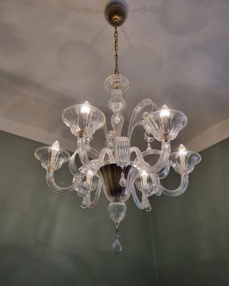 Lampadario in vetro di Murano