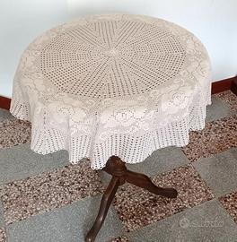 ANTICA TOVAGLIETTA X TAVOLO DA THE' FATTA MANO