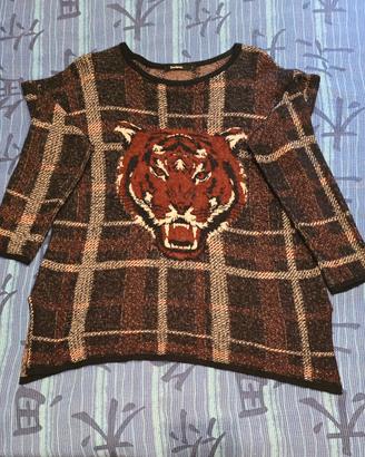 maglione desigual donna tg l multicolor 