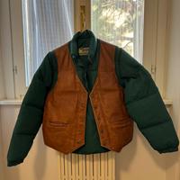 Giubbotto vintage Schott NYC in piuma e pelle