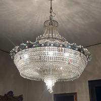 Lampadario déco cristallo del novecento