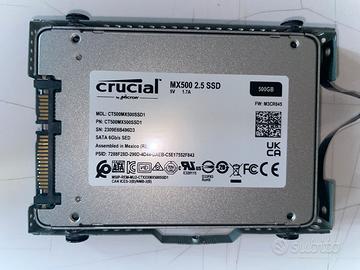 SSD Crucial MX500 500GB + Dati Smart