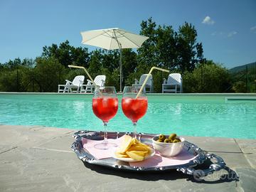 Casa con giardino e piscina