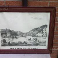 Quadro Litografia porretta toscana vintage
