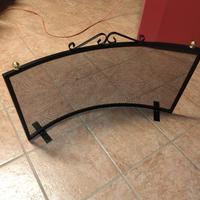 Parascintille curvo per caminetto