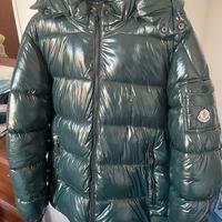 Piumino pesante verde lucido