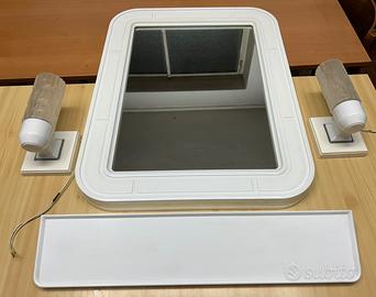 Specchio e luci Dora - Carrara e Matta