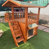 Cuccia per gatti in legno, da esterno artigianale