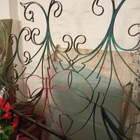 Spalliera letto in ferro battuto anni '60