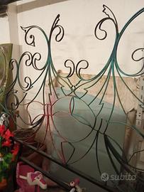 Spalliera letto in ferro battuto anni '60