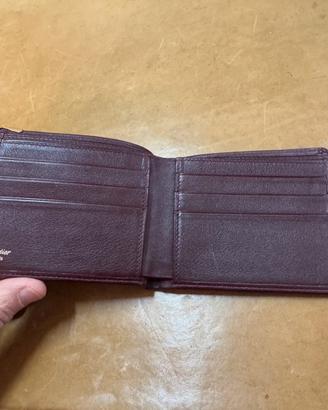 Porta carte Cartier originale in pelle – Bordeaux
