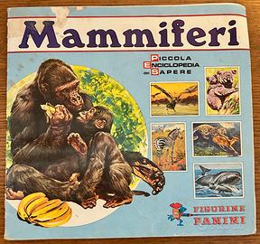 Album figurine stickers Mammiferi Panini