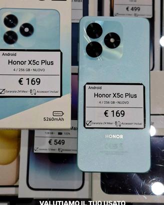 HONOR X5 C PLUS 256GB nuovo