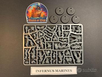 x5 Squadra Infernus Space Marines Warhammer 40k