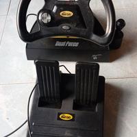 DUAL FORCE Racing Wheel PLAYSTATION Controller Com