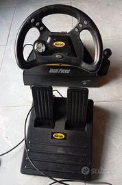 DUAL FORCE Racing Wheel PLAYSTATION Controller Com