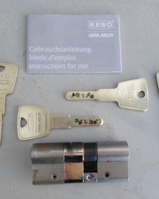 CILINDRO 7,5 CM KESO ASSA ABLOY BLOCCATO PARZIALME