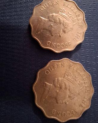 monete hong kong 2 dollars elizabeth
