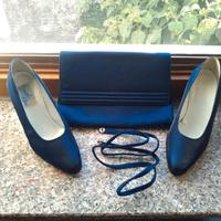 Scarpe docollete con pochette abbinata