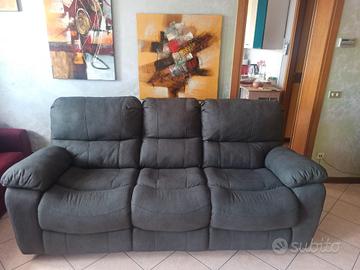 DIVANO 3 POSTI CON RECLINER 