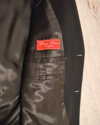 Blazer uomo nero in pura lana